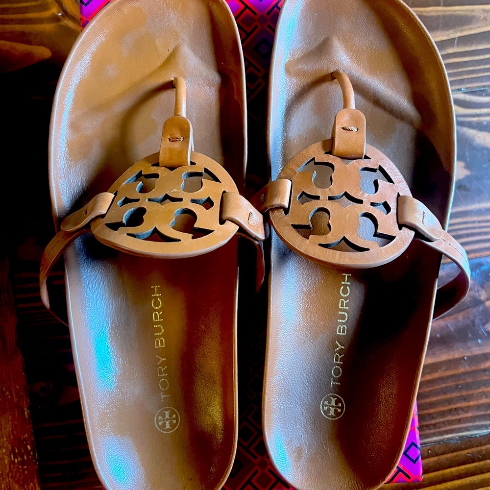 Tory Birch Miller Cloud Sandals - size 10
